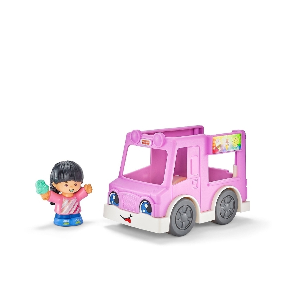 Fisher-Price Little People Purple Ice Cream Truck Set Limited Edition Gift Set - Picture 2 of 5